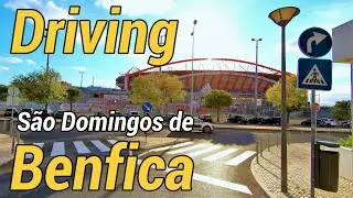 Driving in São Domingos de Benfica, Lisbon - Portugal [4K]