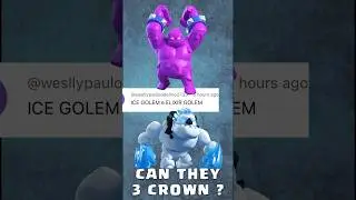 Can Elixir Golem and Ice Golem 3 Crown ? #clashroyale
