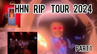 HHN Hollywood RIP Tour 2024 Food Review All Mazes and shows Exclusive Access/ Experience (Part 1)
