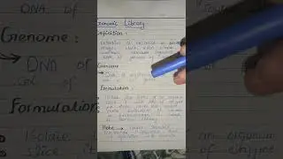 Genomic Library | Recombinant DNA Technology | #chapter23 | FSC Biology | 12th class |