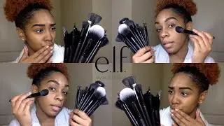 AFFORDABLE MAKEUP BRUSHES | FIRST IMPRESSIONS/UNBOXING E.L.F. BRUSHES | x_incredibleL