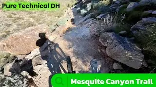 Mesquite Canyon Trail. Technical Downhill MTB In Whit Tank Mountains 
