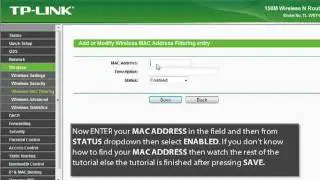 How to Apply Wireless Security via Mac Filter on TPLINK Router?