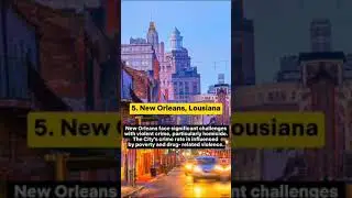 Top 5 Most Dangerous Cities to Live in the USA (2024)#shorts
