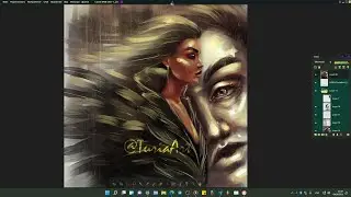 Учимся рисовать в технике от пятна в Paintstorm Studio на Windows 11 в прямом эфире.