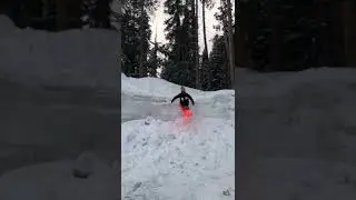 Huge sled jump!!