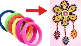 5 Awesome Craft Ideas 🌸 Hair Rubber Bands Craft 🍁 Top 5 Rubber Bands Craft !