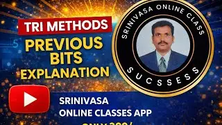 2025 DSC -SGT TRI METHODS BITS EXPLAINED BY SRINU SIR