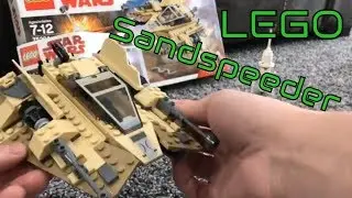 LEGO Speed Build and Review | LEGO Star Wars Sandspeeder