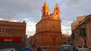 #5550 TRAVEL TIME - San Sebastian Parish Church (Part 1), Qormi, Malta, Europe 