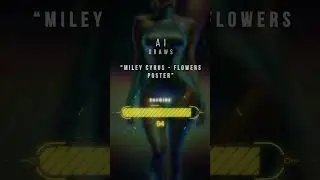AI draws Miley Cyrus Flowers Cover