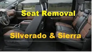 2019+ Chevy Rear Seat Removal