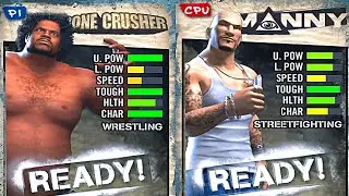 BONE CRUSHER vs MANNY! Best crazy PS2 fighting game until new 2020! Def Jam Fight for NY! FHD video!