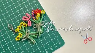 studio vlog ( beads flowers bouquet )