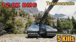 Taschenratte - 12.8K Damage - 5 Kills - Map: Mountain Pass - Server: EU | World of Tanks