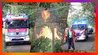 FEUERWEHR R&Uuml;CKT WEGEN RAUCHENTWICKLUNG UND GARTENFEUER AN - [Feuerwehr Esslingen & Ostfildern] - [E]