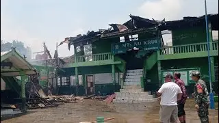 Kebakaran Hanguskan MTs NU Krui, 10 Ruangan Ludes Terbakar, Kerugian Capai Rp 3 Miliar