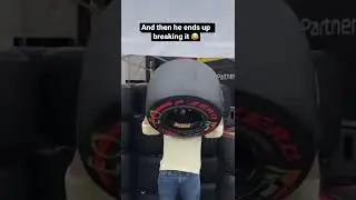 Spider Man s Tom Holland breaks a F1 Tire    via benoitboisset1080P HD