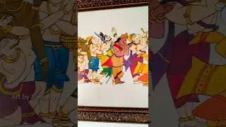 Sita Rama Pattabishekam #sitaram #ramsiyaram #sitaramapattabhidhekam #painting #wallart #bapuart