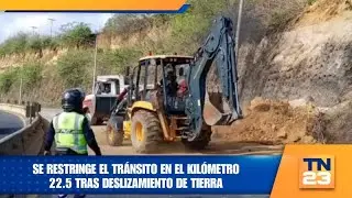 Ruta CA-9: Se restringe el tránsito en el kilómetro 22.5 tras deslizamiento de tierra