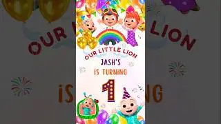Cocomelon Theme Birthday Invitation Video #shorts #birthdayinvitation