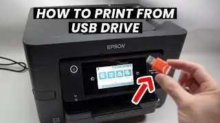 Как печатать с USB-накопителя с помощью Epson WorkForce Pro WF-4820
