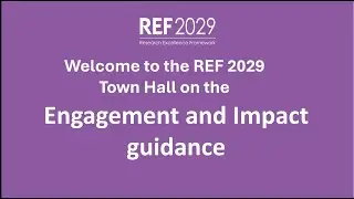 REF Town hall Engagement and Impact
