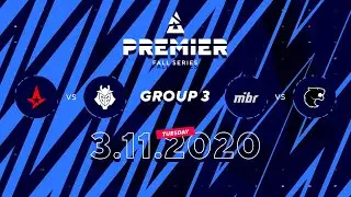 Astralis vs G2, Furia vs MIBR | BLAST Premier Fall Series Group 3 Day 2