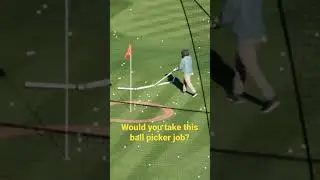 This guy has the WORST job! 😬 #shorts #golf
