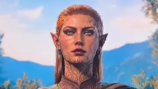 Baldur's Gate 3 Beautiful female character, Wood half-elf Druid! Ps5