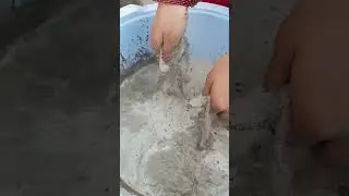 Cement Sand in Water #shorts #youtubeshorts #viralshorts