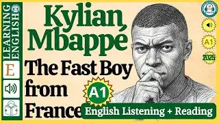 kylian Mbapp&eacute; ⭐ learn english through story level 1