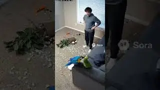 A parrot blaming 😭#shorts #shortvideo #dog #animals #cat #shortsviral #shortsfeed