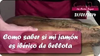 Como identificar un jamón ibérico de bellota - Iván Martínez Cortador de jamón de Teruel