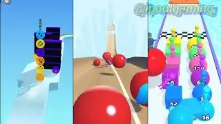 BEST mobile games , STACK Rider vs Marble Run vs Runner Balls 2048 Gameplay walktrough android iOS