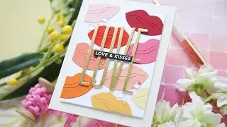 Love & Kisses | Creating a Die Cut Background