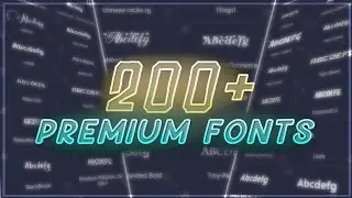 200+ Premium Fonts Pack | Alight Motion Free Font Collection - The Edits 94