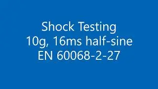 Shock Testing EN 60068-2-27 of Rubber Anti-Shock Mounts