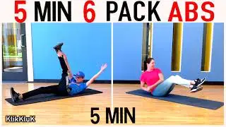 5 Min 6 Pack ABS Workout / Tr&auml;ning f&ouml;r nyb&ouml;rjare