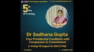 5th Day of E-voting for FOGSI President !! Vote & Support Dr Sadhana Gupta ! #drsadhanagupta