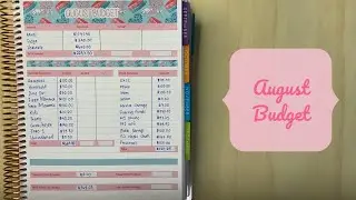 Budget With Me | August 2021 Budget | Erin Condren Monthly