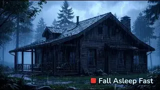 🔴 Heavy Rain and Thunder Sounds for Sleeping | Thunderstorm Sleep Sounds
