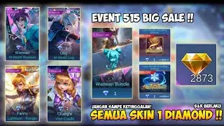 Event 515 M - World Diamond Kuning Mobile Legends 2022, !! SEMUA SKIN JADI 1 DIAMOND COY !!