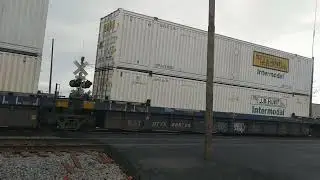 BNSF heritage 1 paint scheme in the lead in Marion