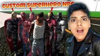 These Cheat Codes Spawn Custom Superhero NPCs 😱 || INDIAN BIKE DRIVING 3D