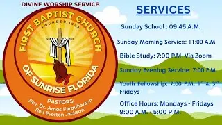 Sunday Morning Divine Worship Service |Sermon Topic: Salvation In The Present Tense|
