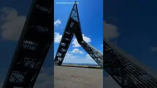 SAARPOLYGON, GATEWAY TO THE FUTURE, 250 tons heavy, Ensdorf Saarland, GERMANY
