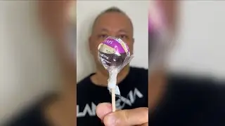 👂ASMR ORGANIC FRUIT LOLLIPOP CANDY GRAPE FLAVOR EATING SOUNDS👂ORIGINAL LENGTH👂