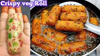 New Crispy Veg Roll (Ramzan Special) | Iftar Special Veg Kabab Roll&nbsp;&nbsp;| Make & Freeze Aloo Roll 