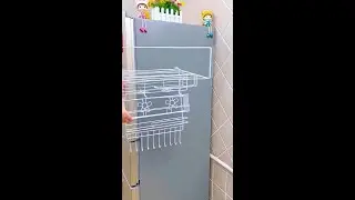 refrigerator side storage rack#CapCut #fyp #foryou #storage #home #householditems #houseoftiktok #h